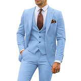 Slim three-piece suit for men