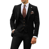 Slim three-piece suit for men