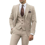 Slim three-piece suit for men