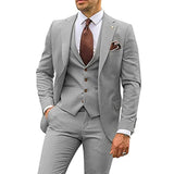 Slim three-piece suit for men