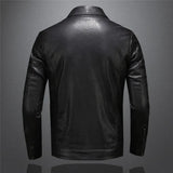 Veste en simili cuire pour homme