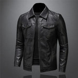 Faux leather jacket for men