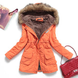 Thick parka for women