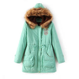 Thick parka for women