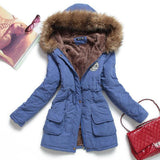 Thick parka for women