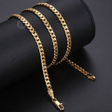 Gold plated necklace for men