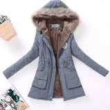 Thick parka for women