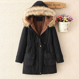 Thick parka for women