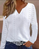 Women's Long Sleeve V-Neck Shirt