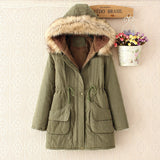 Thick parka for women