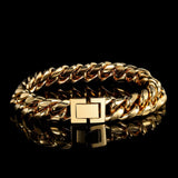 Hip Hop bracelet plaqué Or 18 carat pour homme