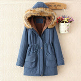 Thick parka for women