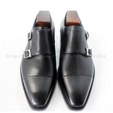 Leather buckle shoe