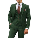 Slim three-piece suit for men