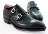 Leather buckle shoe