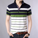 Striped polo shirt