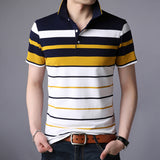 Striped polo shirt