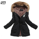 Thick parka for women