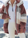 Manteau en peluche pour femme