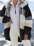 Manteau en peluche pour femme