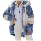 Manteau en peluche pour femme